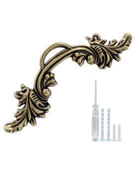 Biaungdo 12 Pcs Vintage Cabinet Pulls Handles Shabby Chic Drawer Handles European Style Dresser Pulls Vintage Antique Furniture