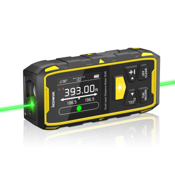 Ikovwuk Dual Laser Measuring Tool 393Ft120M Green Bilateral Laser Distance Meter 6 Unit Switching Rechargeable Digital Laser