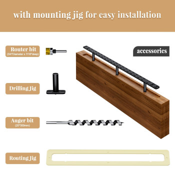 2Pcs Floating Shelf Hardware Heavy Duty Hidden Shelf Brackets Support Wall Mounting Invisible Floating Shelves Bracket With Jig