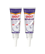 Tile Grout Repair Kit 2 Pack Grout Filler Fast Drying Tile Grout Grout Sealer Bathroom Shower Kitchen Floor Tile Restore And