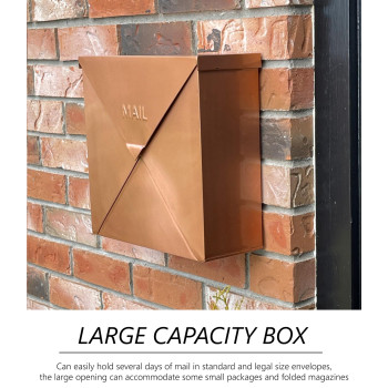 Nach Chicago Copper Extra Large Mailbox Rust Resistant Large Mailboxes For Outside Wall Mount Large Metal Mailbox Wall Mount