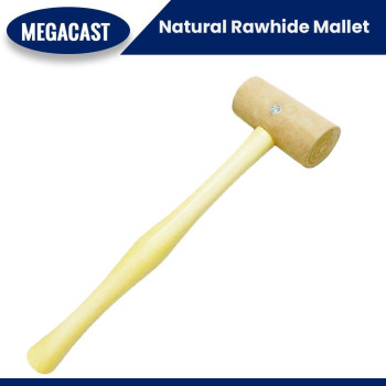 Megacast Natural Rawhide Mallet Tool Professional Rawhide Leather Hammer Mallet For Rounding Ring Shanks Jewelry Making Leath