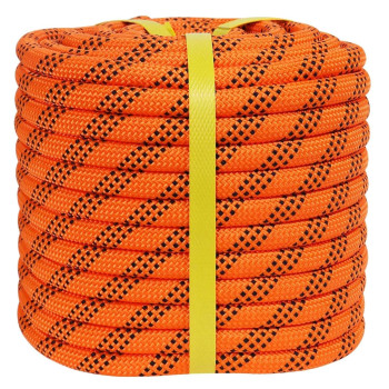 Crayza Double Braided Arborist Rigging Rope 12 In X 150 Ft Strong Polyester Rope 48 Strands For Tree Work Pulling Swing Saili