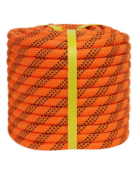 Crayza Double Braided Arborist Rigging Rope 12 In X 200 Ft Strong Polyester Rope 48 Strands For Tree Work Pulling Swing Saili