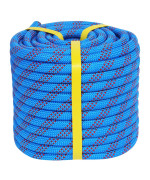 Crayza Double Braided Arborist Rope 12 In X 150 Ft Climbing Rope High Strength Polyester Rope 48 Strands For Tree Work Pulli