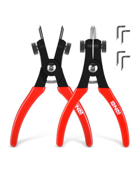 Dna Motoring 2Pc 65 In Heavy Duty Multi Angle Internal External For Ring Remover Retaining Snap Ring Plier Set Wcase Tools0