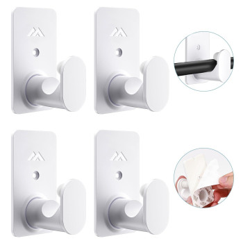 No Drill Curtain Rod Brackets Upgrade 3M Adhesive No Drilling Curtain Rod Holders Renter Friendly Curtain Rod Hooks Nail Free Su