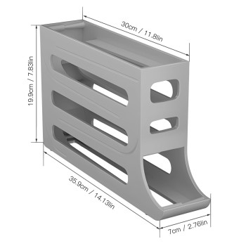 Zejorose Egg Dispenserautomatic Rolling Egg Tray Organizer 4Tiers Holds 28 Eggs Simultaneously Spacesaving Refrigerator Egg