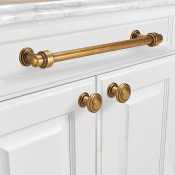 Bukobyhe 10 Pack 712 Inch Kitchen Cabinet Handles Antique Brass Cabinet Pulls Vintage Drawer Pulls Aged Kitchen Hardware