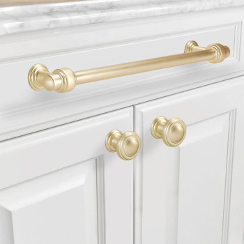 Bukobyhe 10 Pack 10 Inch Kitchen Cabinet Handles Brushed Gold Cabinet Pulls Zinc Alloy Drawer Pulls Solid Kitchen Hardware