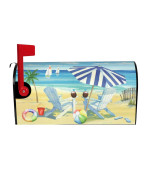 Beach Life Mailbox Covers Standard Size Nautical Magnetic Mailbox Covers 21X18 Inch Mailbox Wrap Post Letter Box Cover Mailbox