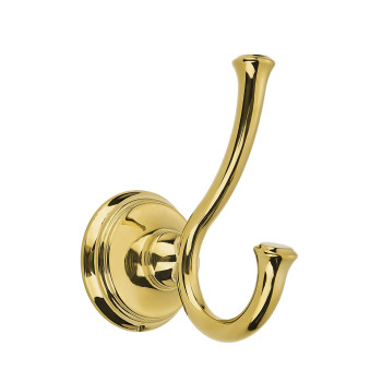 Tunny Towel Hook Bathroom2 Pack Shiny Goldpvdgold Double Robetowel Hook Wall Mounted Hook For Bathroom Bedroom Kitchen