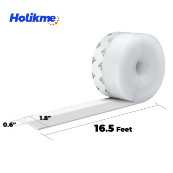 Holikme Door Weather Stripping Door Seal Strip 18 Inch Width 165 Feet Length Sealing Sticker Sealing Tape For Door Draft Stop