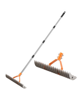 62 Thatch Rake 19 Doublesided Tines 15Inch Wide Lawn Rake Adjustable Handle Garden Rake For Dethatching Gardening Yard