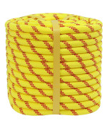 Crayza Double Braided Arborist Rope 12 In X 200 Ft Climbing Rope Polyester Rope 48 Strands For Tree Work Climbing Pulling Swi