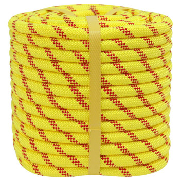 Crayza Double Braided Arborist Rope 12 In X 200 Ft Climbing Rope Polyester Rope 48 Strands For Tree Work Climbing Pulling Swi