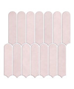 Commomy Matte Peel And Stick Backsplash 10 Sheets Of 118 X 118 3D Pink Peel And Stick Tile For Kitchen And Bathroom Ma