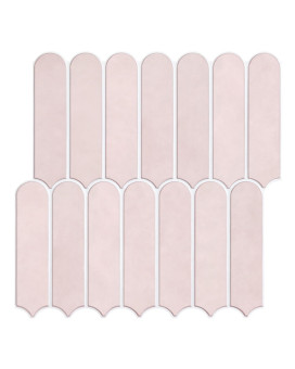 Commomy Matte Peel And Stick Backsplash 10 Sheets Of 118 X 118 3D Pink Peel And Stick Tile For Kitchen And Bathroom Ma