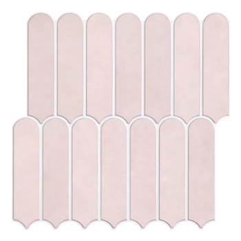 Commomy Matte Peel And Stick Backsplash 10 Sheets Of 118 X 118 3D Pink Peel And Stick Tile For Kitchen And Bathroom Ma