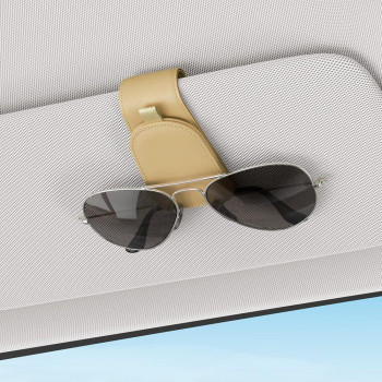 Sotfamily Sunglass Holder For Car Suede Cloth Magnetic Sunglasses Clip For Car Visor Glasses Holder Clip For Car 2 Packs Bei