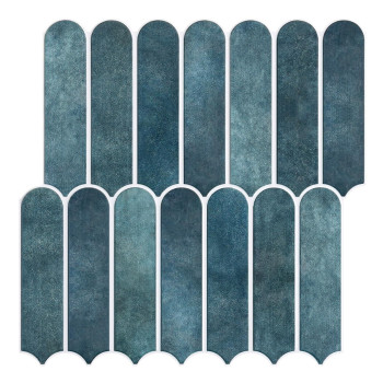 Commomy Matte Peel And Stick Backsplash 10 Sheets Of 118 X 118 3D Blue Peel And Stick Tile For Kitchen And Bathroom Ma