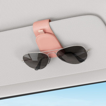 Sotfamily Sunglass Holder For Car Suede Cloth Magnetic Sunglasses Clip For Car Visor Glasses Holder Clip For Car 2 Packs Pin