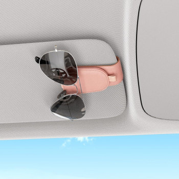 Sotfamily Sunglass Holder For Car Suede Cloth Magnetic Sunglasses Clip For Car Visor Glasses Holder Clip For Car 2 Packs Pin