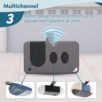 2 For Sears Craftsman Garage Door Remote13953753 53753 13918191 53680 13953680 53681 13953681 53879 13953879 893Max 891Lm 3