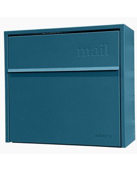 Wall Mount Mailbox Large Antitheft Locking Mailbox Weatherproof Mailboxes For Outside The House 185 H X 15 L X 75