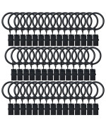 Boomiboo 44 Pack Curtain Rings With Clips Drapery Clips With Rings Hangers Drapes Rings Drapery Rings 1 Inch Fits Up To 58