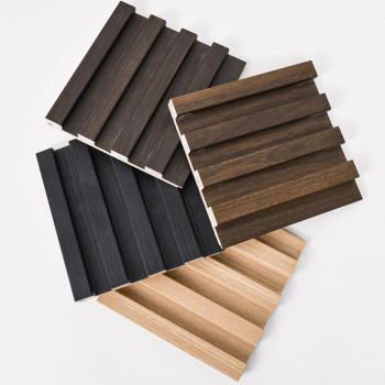 Art3D Slat Wood Wall Paneling For Interior And Ceiling Decoration 4 Samples Pack 6 X 57In