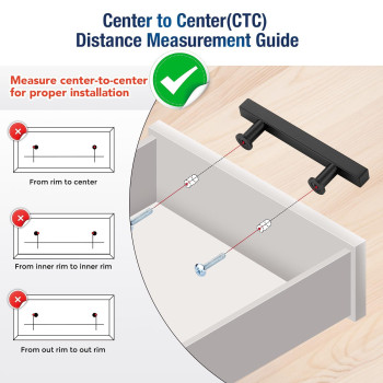 Joy Decor 10 Pack Matte Black 3 Inch Hole Center Cabinet Hardware Handles Stainless Steel Square Dresser Pulls Black Kitchen Dra