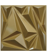 Stickgoo 3D Wall Panels For Interior Wall Decor 33 Pack Pvc Wall Panels Brushed Gold Diamond Design Accent Wall Panels 12X1