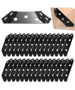 Bigwaves 20Pack Corner Bracket With Screws Universal Stainless Steel Furniture Corner Connector Heavy Duty Triangular Support