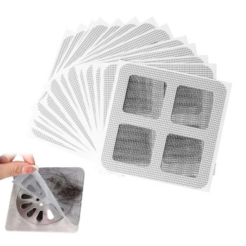 Generic 50Pack Disposable Shower Drain Hair Catcher Bathroom Drain Hair Catcher Shower Drain Hair Catcher Mesh Stickers Drai