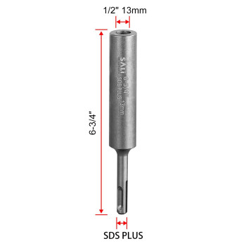 Sali Sds Plus Ground Rod Driver For Hammer Drill 634 Long 12 Rotary Hammer Drill Ground Rod Driver Adapter Bits For Sds