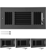 Wesiti 4 Pcs 10 X 4 Inch Ceiling Vent Covers For Home Ceiling Sidewall And Ceiling Vent Register 3 Way Vents For Sidewall Solid