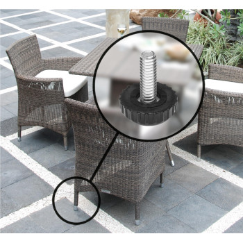 Slipstick Gorilla Outdoor Adjustable Furniture Levelers 8 Pack Weatherproof Screw In Leg Glides For Chairs Tables And Outdoo