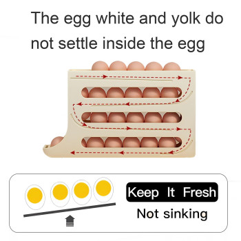 Sipobuy 4Tier 28 Eggs Automatic Rolling Egg Dispenser Spacesaving Egg Tray Organizer Holder For Refrigeratorkitchencabinets