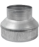 6 To 4 Inch Galvanized Steel Round Duct Reducer Pipe Fitting Increaser Reducer Drain Waste And Vent Conduit Transition