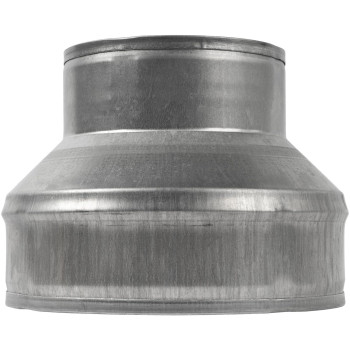 6 To 4 Inch Galvanized Steel Round Duct Reducer Pipe Fitting Increaser Reducer Drain Waste And Vent Conduit Transition