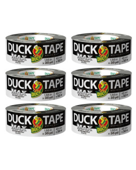 Duck Brand Max Strength Duct Tape White 6 Rolls 188 Inch X 35 Yards Each 240866