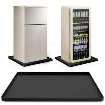 Nefish Mini Fridge Mat With Raised Edge 236 X 236 X 08 Silicone Mini Fridge Drip Tray Washer Dryer Cover Mat Under Refr