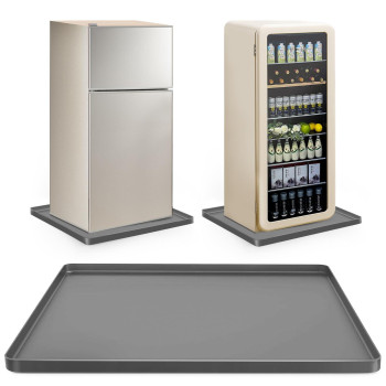 Nefish Mini Fridge Drip Tray 236 X 236 X 08 Silicone Mini Fridge Mat With Raised Edge Under Refrigerator Mat Refrigerat