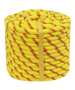 Crayza Double Braided Polyester Rope 12 In X 150 Ft Strong Arborist Rigging Rope 48 Strands For Tree Work Climbing Pulling Sw