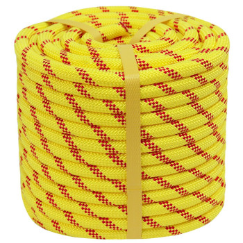 Crayza Double Braided Polyester Rope 12 In X 150 Ft Strong Arborist Rigging Rope 48 Strands For Tree Work Climbing Pulling Sw