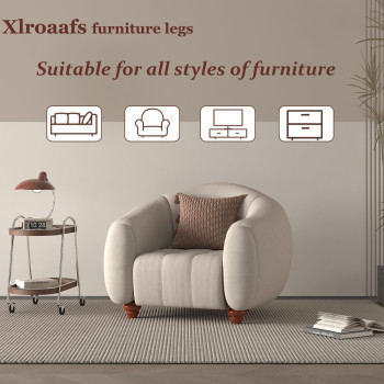 Xlroaafs Wood Furniture Feet Couch Legs 2 Inch Wood Legs For Furniture Set Of 4 Wooden Furniture Legs Sofa Legs Bench Legs Repla