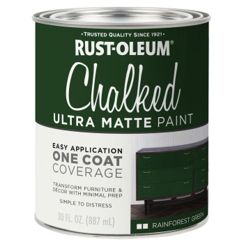 Rustoleum 391445 Chalked Forest Green Ultra Matte Interior Paint 30 Oz Forest Green