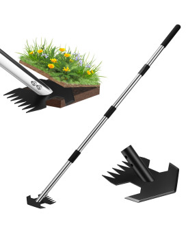 Carod Hoe Garden Tool Scuffle Garden Hoe For Weeding With 3060 Inch Steel Long Handle Dual Use Sharp Gardening Hula Hoe Adju