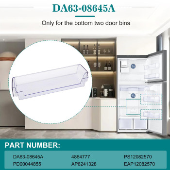 Da6308645A Door Shelf Bin Compatible With Samsung Rt18M6215Sg Rt18M6215Sr Etc Part Number Pd00044855 4864777 Ap6241328 Ps